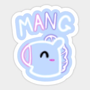 Glowing Mang Sticker